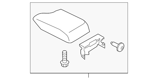 Genuine Ford Armrest Assembly KB3Z2106024AA