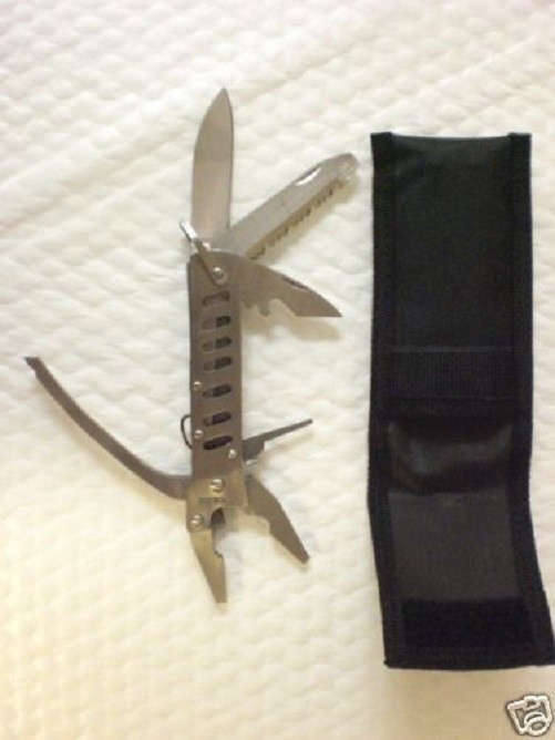 SET OF 12  MULTIPURPOSE MULTY FUNCTION KNIFE WITH CASE
