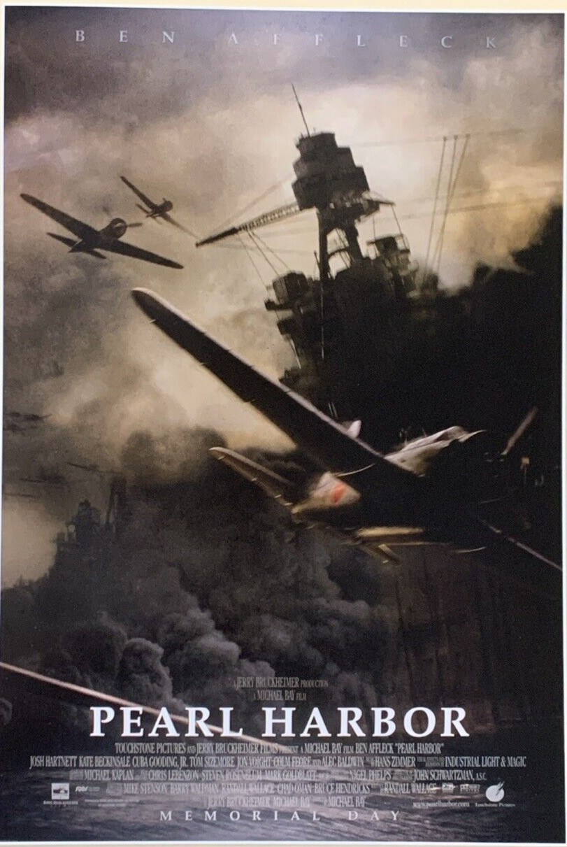 Pearl Harbor Movie Poster Ben Affleck Touchstone Pictures #0025