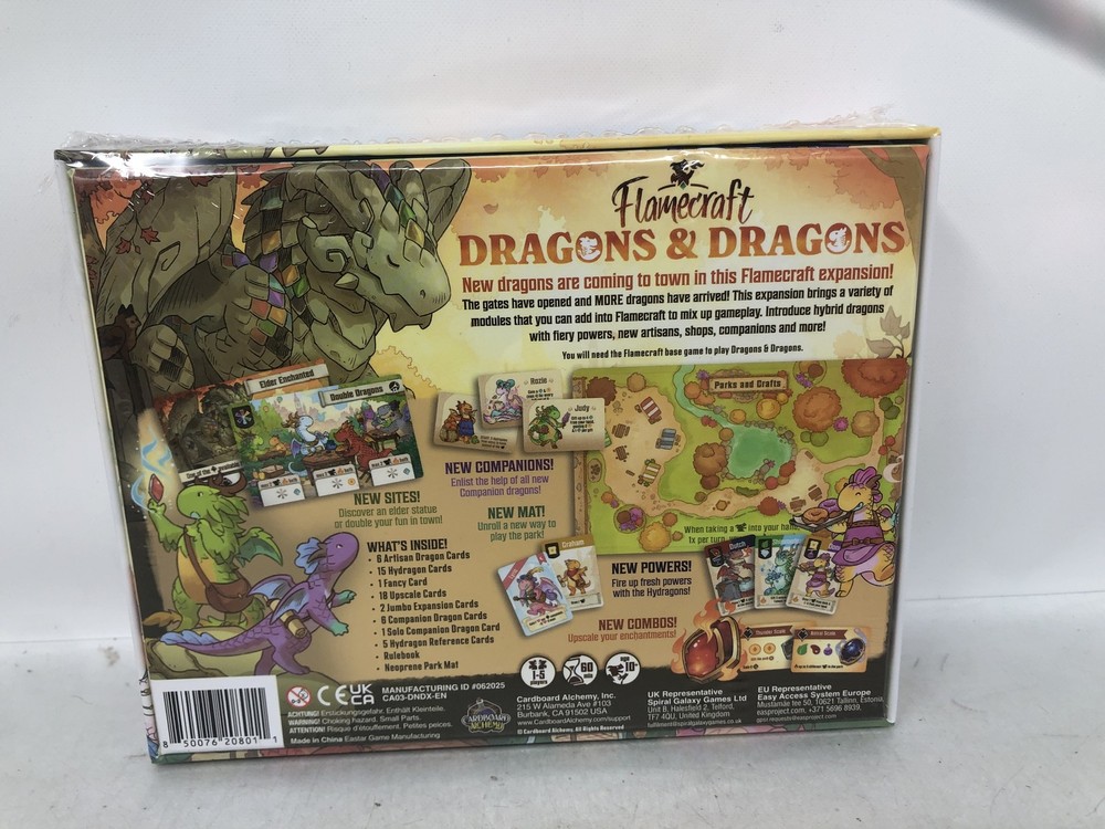 Flamecraft Dragons & Dragons Expansion Board Game