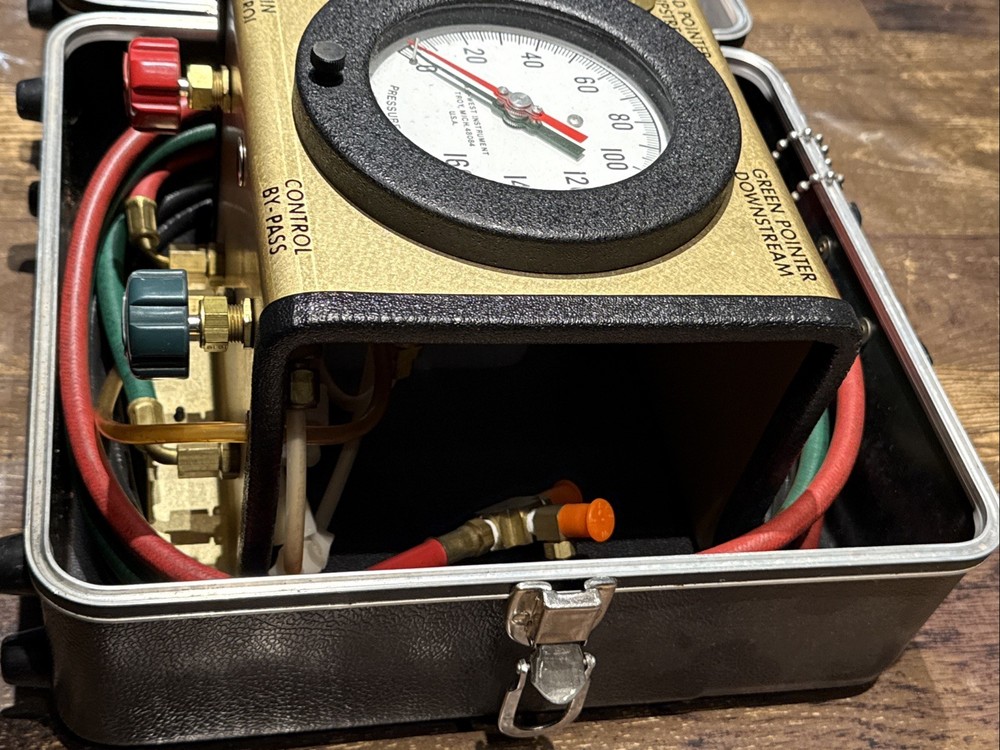 Mid-West Instrument Model 830 Five Valve Backflow Preventer Test Kit & Case