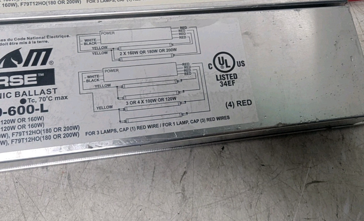 Fulham Sunhorse Solid State 210v Electric Ballast For Tanning Beds FEP-210-600-L