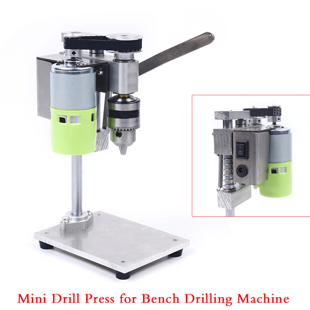 Mini Drill Press Bench Small electric Drill Machine Work Bench Variable Speed