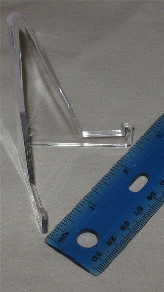 10 Unfoldable Clear Baseball Trading Card Holder Size Small Plastic Stands props