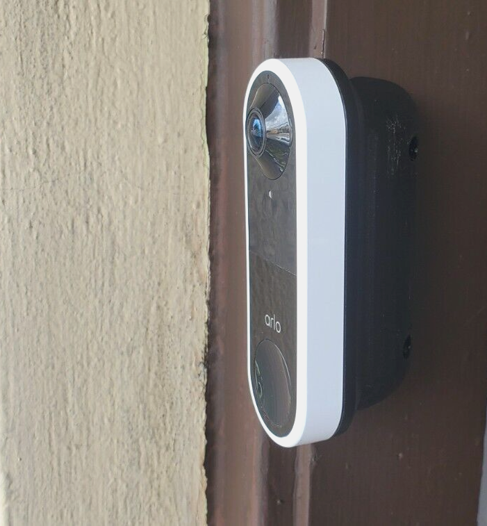 Arlo Essential Wired Doorbell Wedge 90 Degree Angle Mount Bracket UV Resistant
