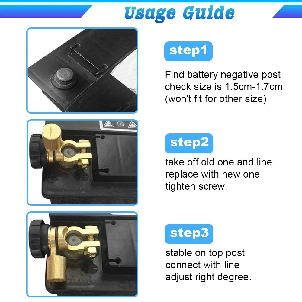 6/12V Car Battery Switch Quick Cut-off Disconnect Master Link Terminal Kill Shut