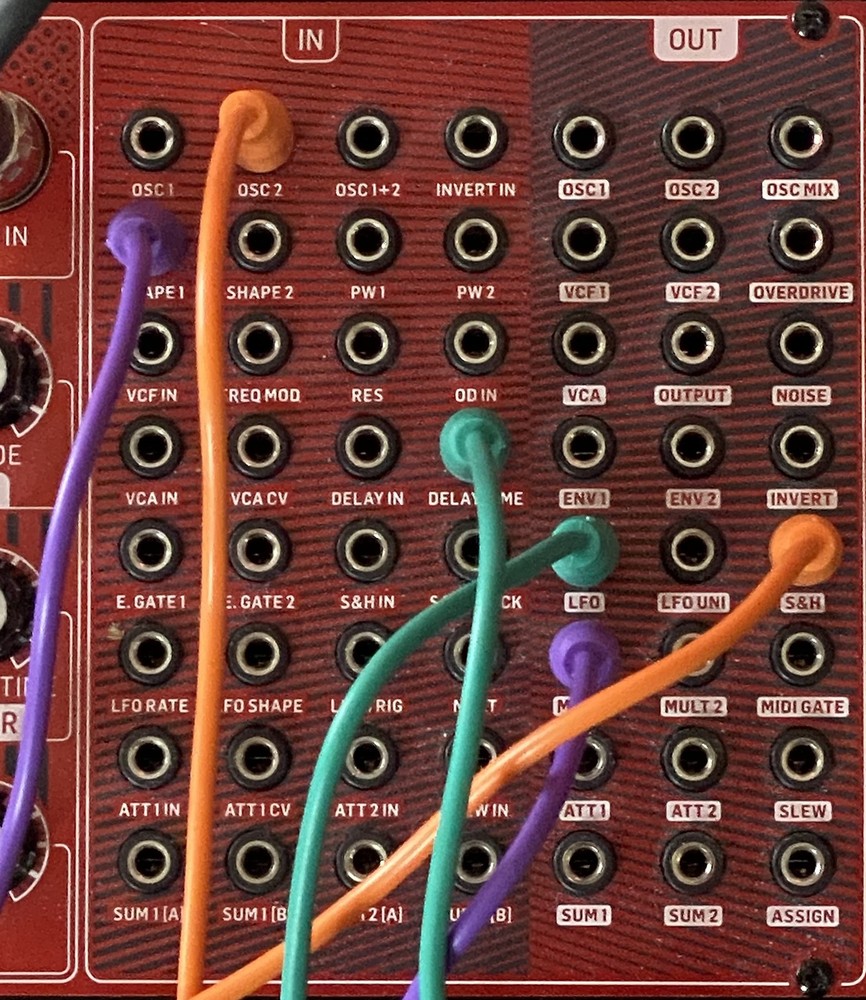 5-Color Pack 3.5mm TS Modular Synth Patch Cables for Synthesizers