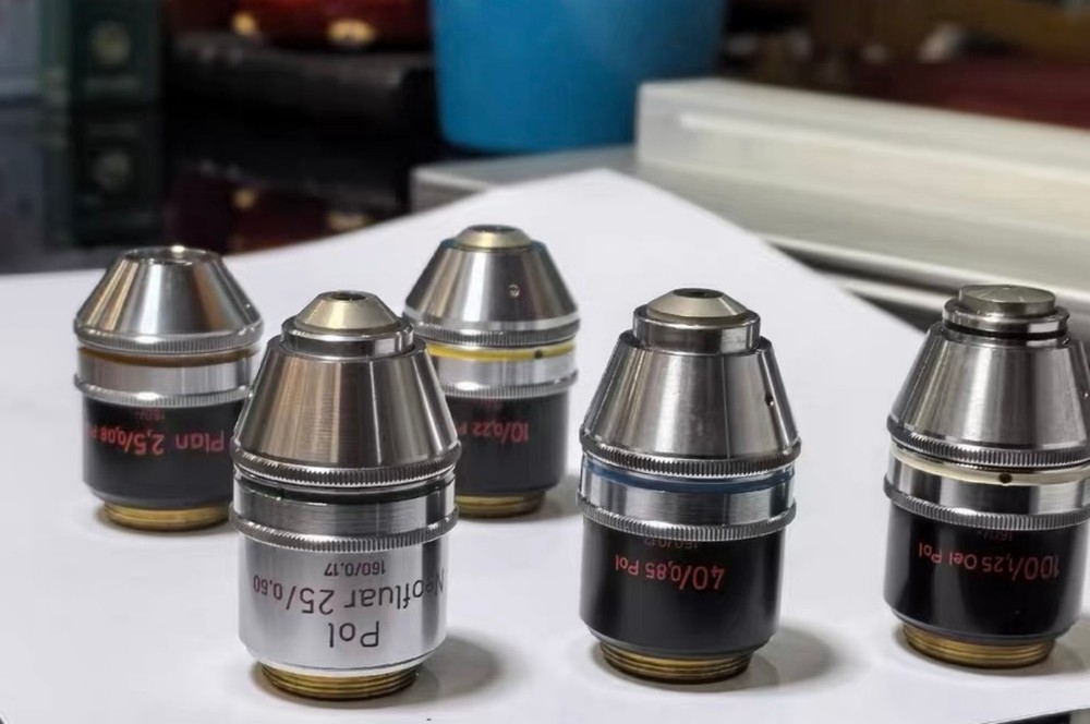 Zeiss microscope polarizing objective set POL five