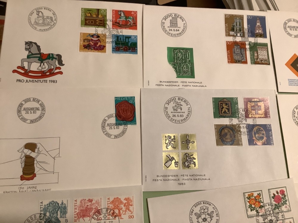 Switzerland postal covers 16 items Ref A2172