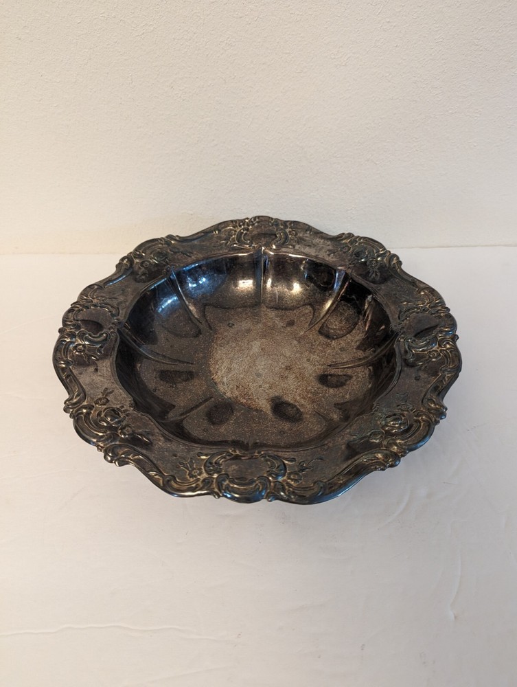 TOWLE? SILVERPLATE BOWL, CANDY DISH  11 INCH Dia. - Hong Kong