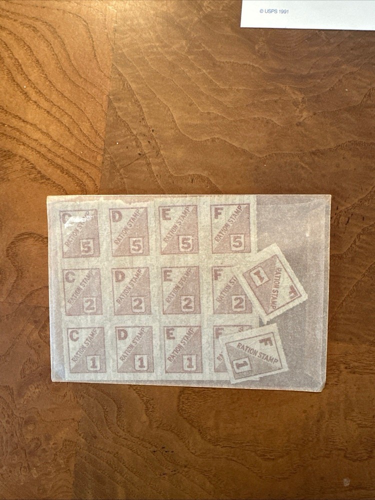 WWII Ration Stamp Q