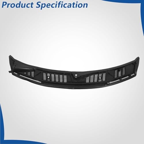 Plastic Windshield Window Wiper Cowl Cover Grille Kit Black Replacement for