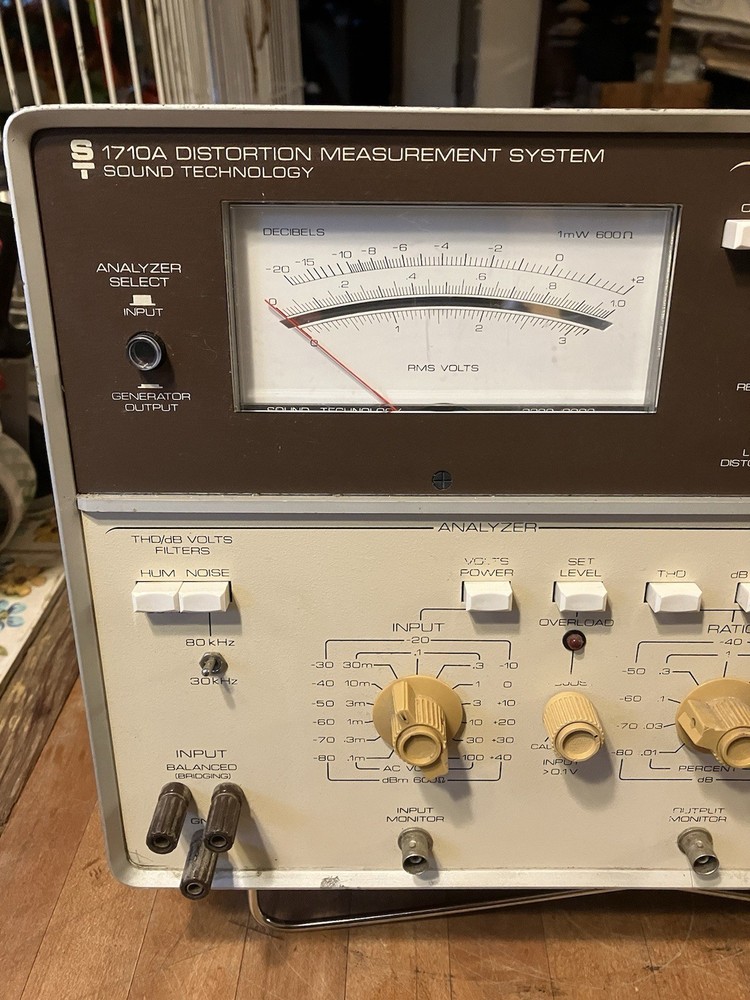 Sound Technology Model 1710A Distortion Measurement System Analyzer Options 3/4