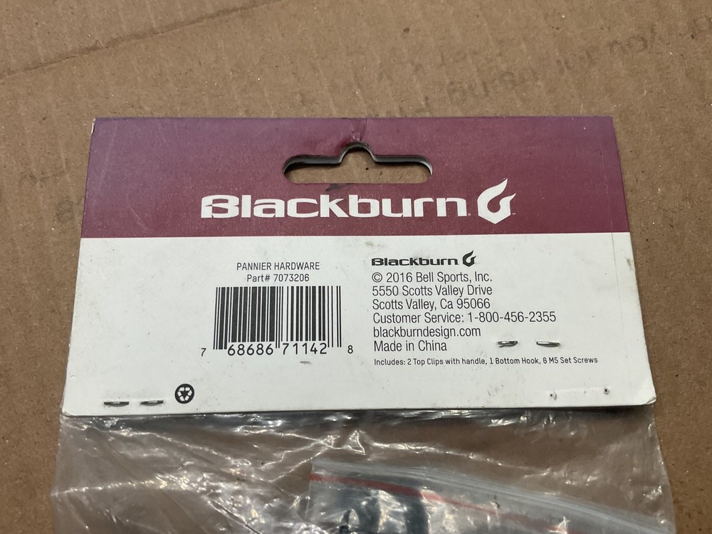 Blackburn pannier hardware 7073206 Interlock Pannier Hardware kit