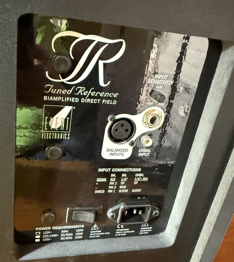 Event Tuned Reference 8XL Studio Monitors, excellent condition, Seattle Area