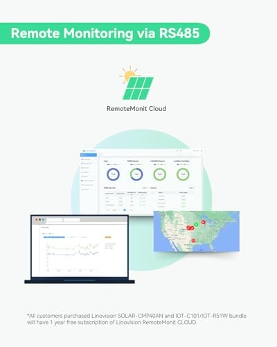 12V/24V 40A MPPT Solar Charge Controller with RS485 Remote Control and Cloud