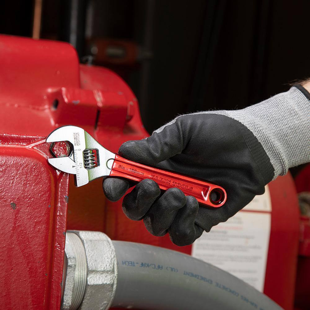 15/16 In. Extra Capacity Adjustable Wrench with Plastic Dipped Handle