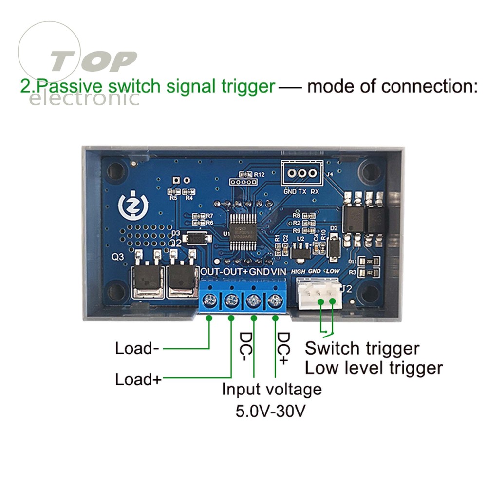 ZK-KTD4 MOS Switch Trigger Cycle Time Delay Relay Module Solenoid Valve Control