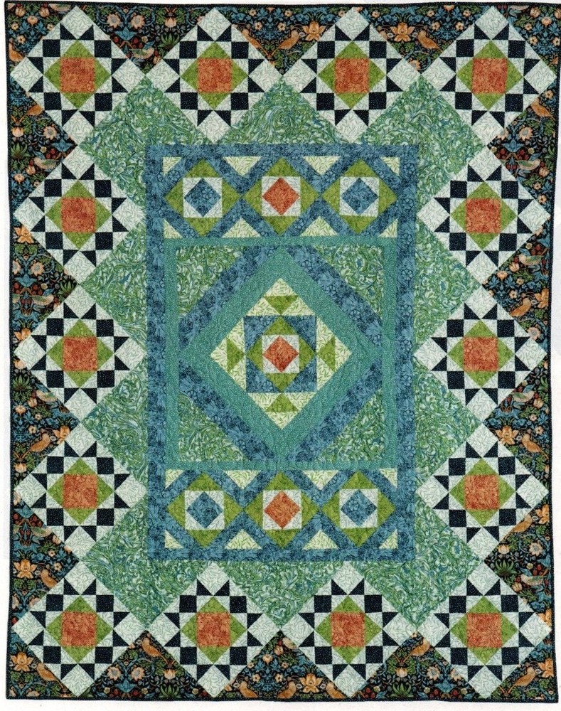 Morris Garden Quilt Pattern Pieced JN