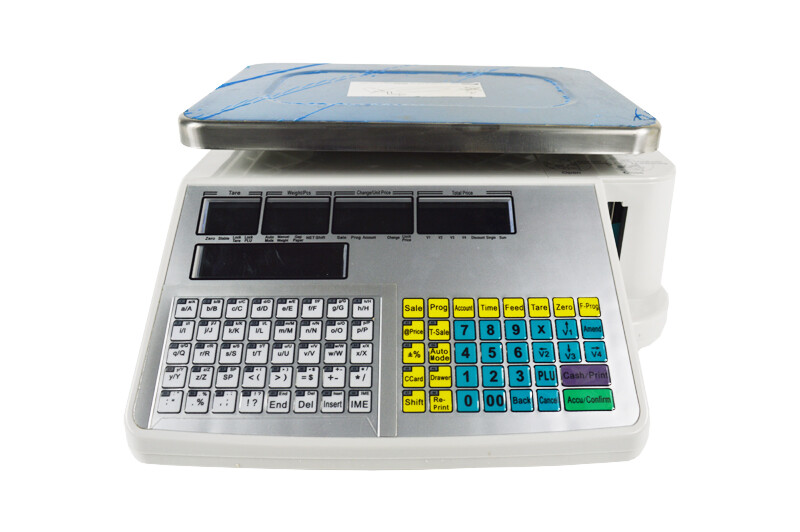 110V Digital Price Computing Scale Thermal Printer Supermarket Scale max. 66 lb