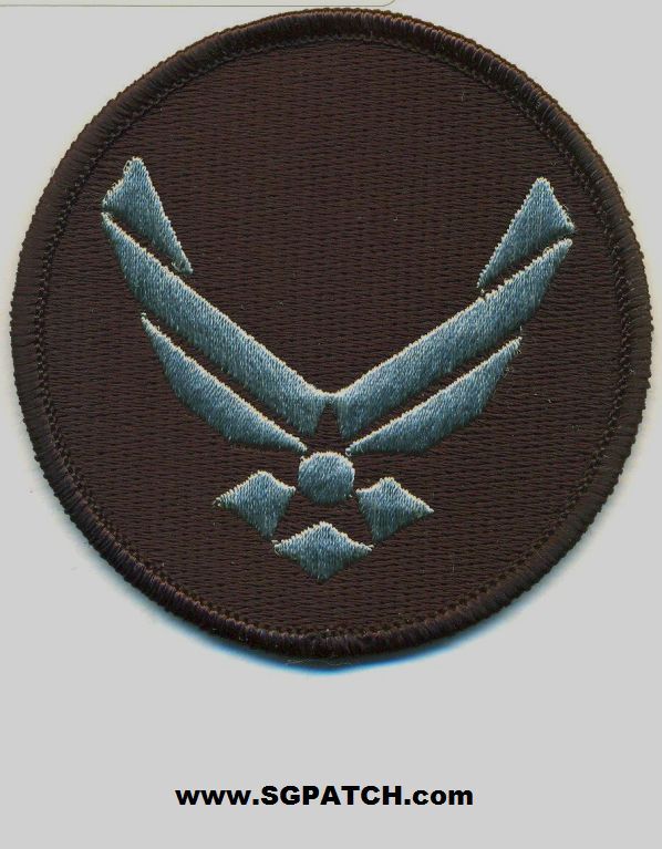 STARGATE BLACK/SILVER USAF PATCH - SGUSAF