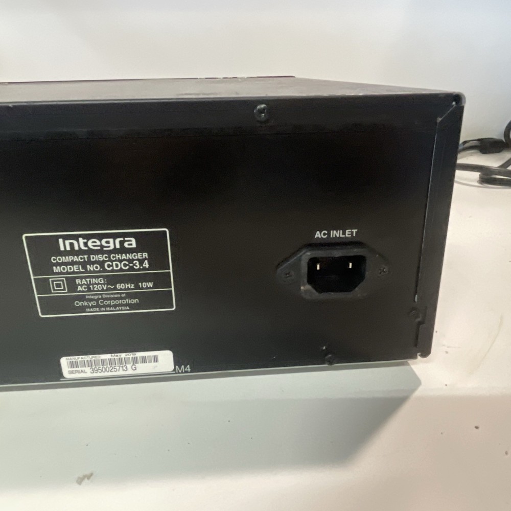Integra Compact Disc Changer CDC-3.4