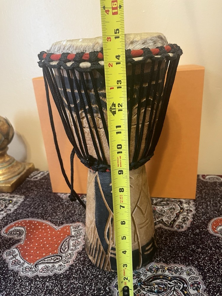 Large African ( Djembe?) Drum Handcrafted