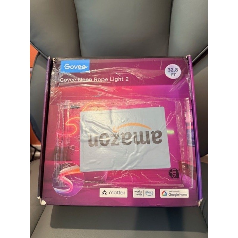 Govee Neon Rope Light 2 32.8ft Smart LED RGBIC Strip Alexa Google Wall Light