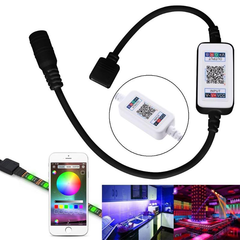Mini Smart Bluetooth RGB LED Strip Controller 5V-24V Android APP 4.0 Technology