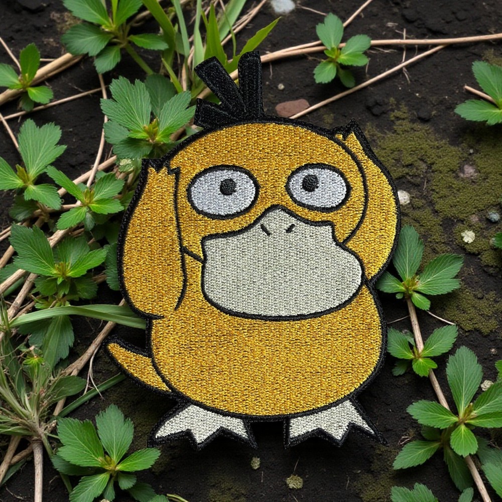 Psyduck Pokemon Embroidery Patch Multi Sizes 3" - 6"