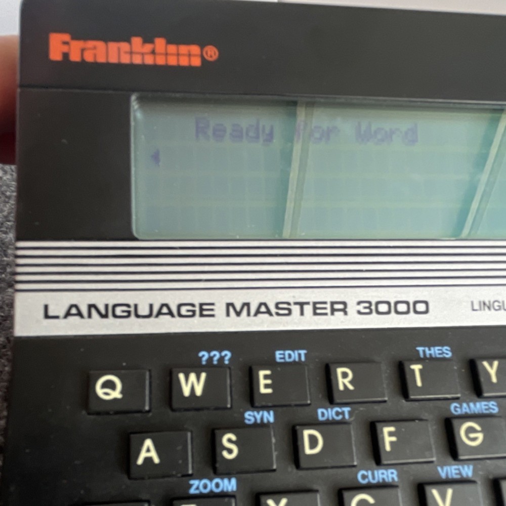 Franklin Language Master 3000 Electronic Dictionary Thesaurus Games