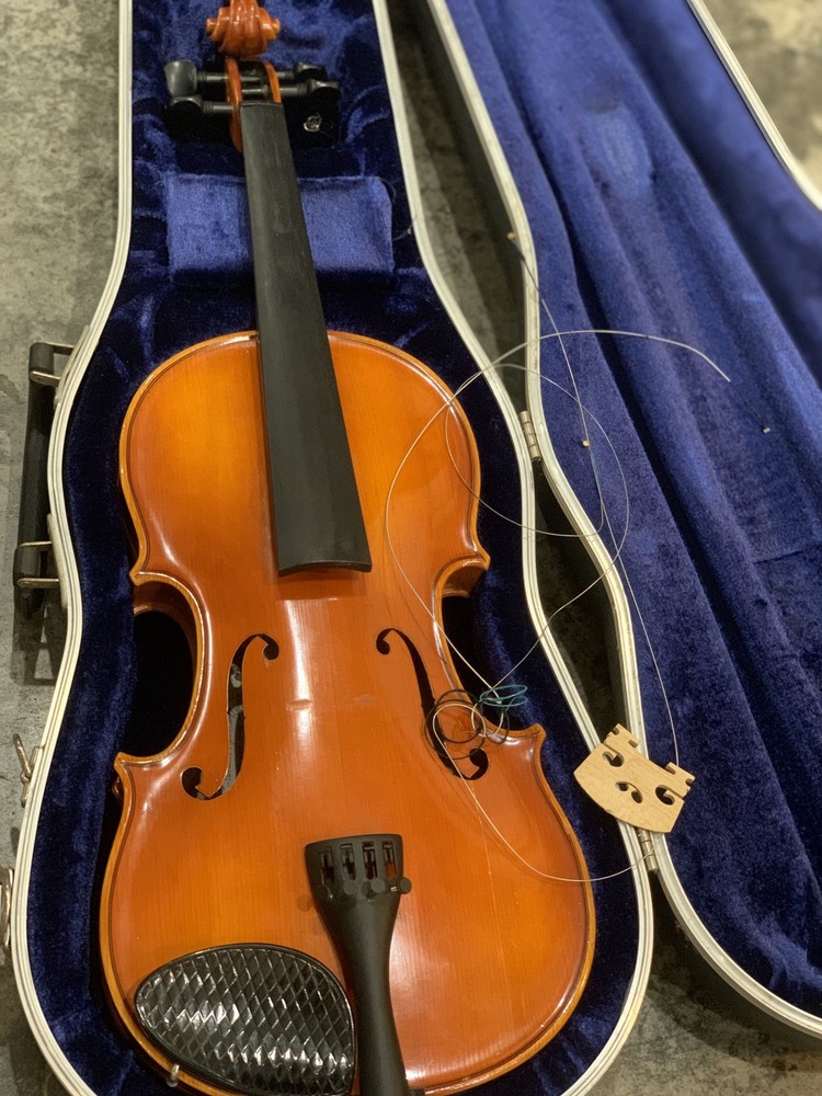 C Meisel Violin 6115 W/ Case Made In Germany, Needs Strung