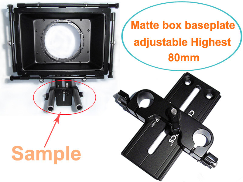 Cinematics matte box height riser height adjustable for red epic sony panasonic