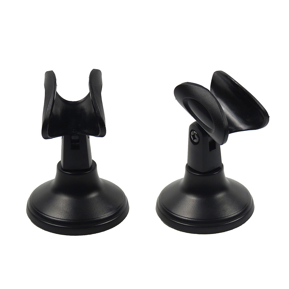 Pair Flexible Adjustable Microphone Stands Clamp Clip Holder Base Mount Stands