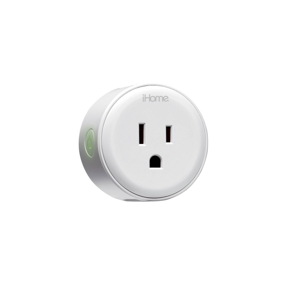 iHome Smart Plug 10A, Works with Alexa & Google Home, App Control, Single Pack