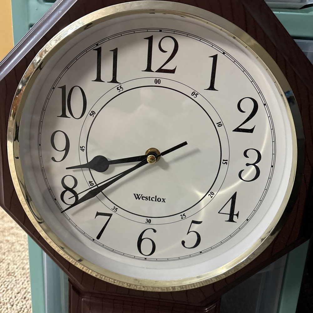 Vintage Westclox Regulator W/ Chimes and pendulum wall clock