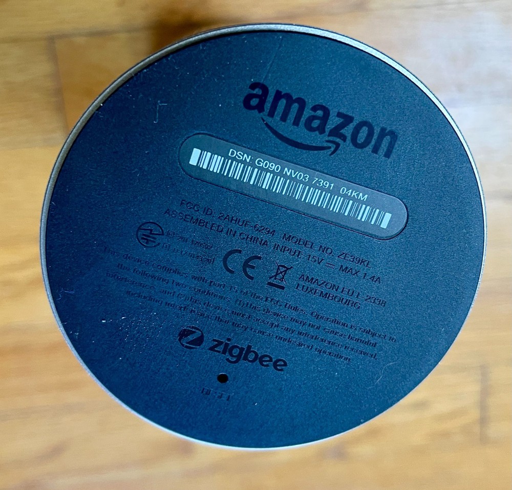 Amazon Echo Plus 1st Gen Smart Speaker Silver w/Power Adapter - READ DESCRIPTION