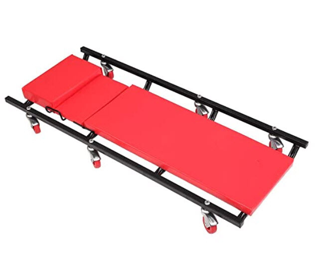 40" Mechanics Work Rolling Creeper Tool Garage Auto Car Repair Stool Adjustable