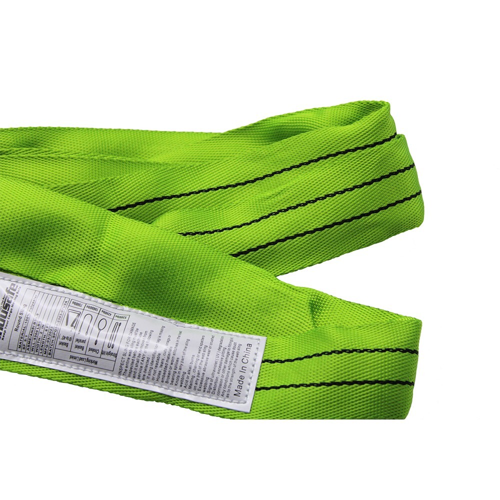 8Pack 4FT Endless Round Lifting Sling Crane Rigging Hoist Wrecker Recovery Strap