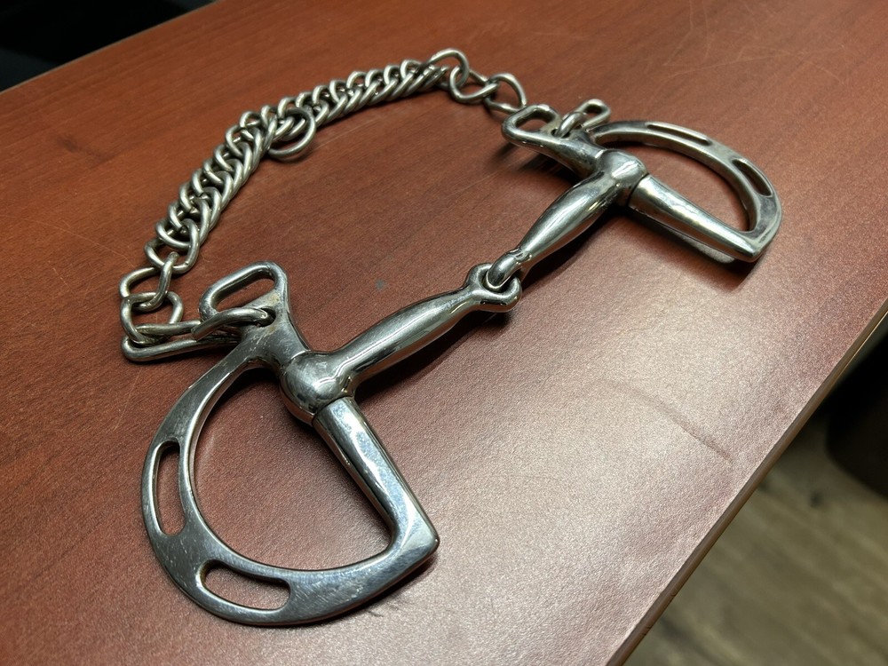 5” Kimberwick Snaffle Bit with Curb Chain