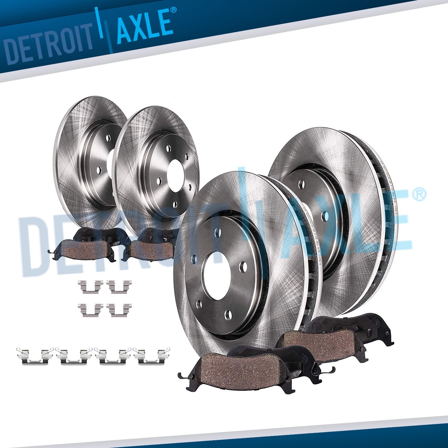 Front Rear Disc Brake Rotors Ceramic Brake Pads for 2013 - 2025 Nissan Altima