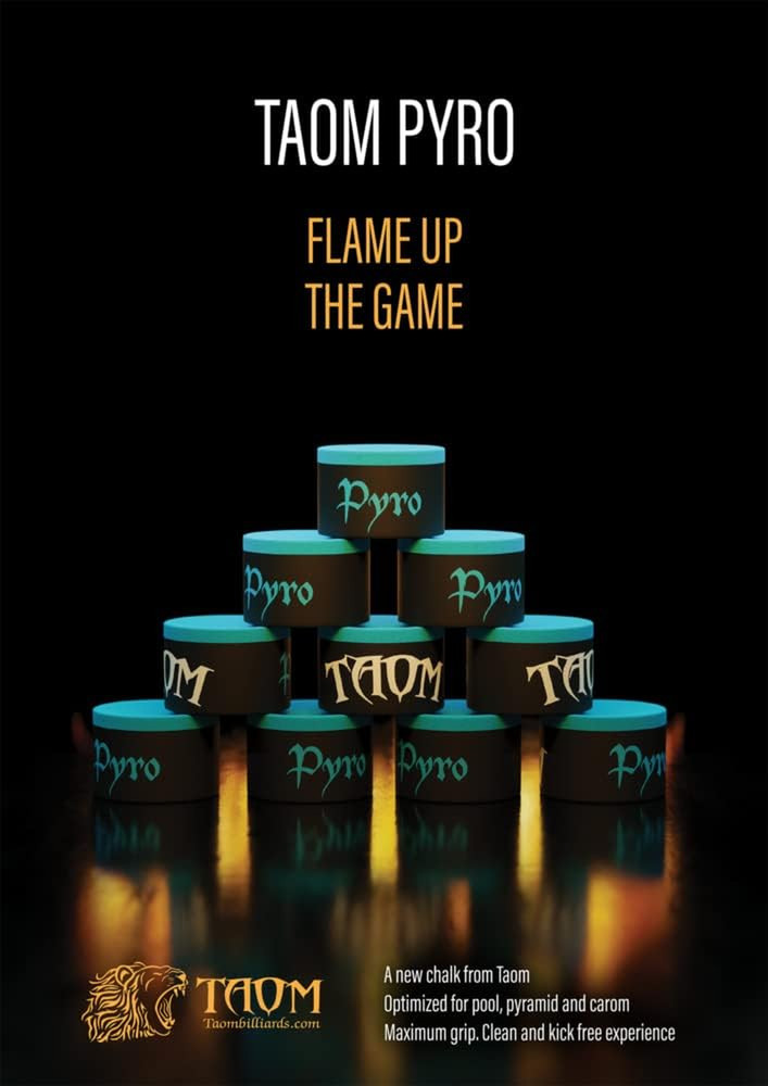 Pyro Billiard Pool Cue Premium Chalk Blue