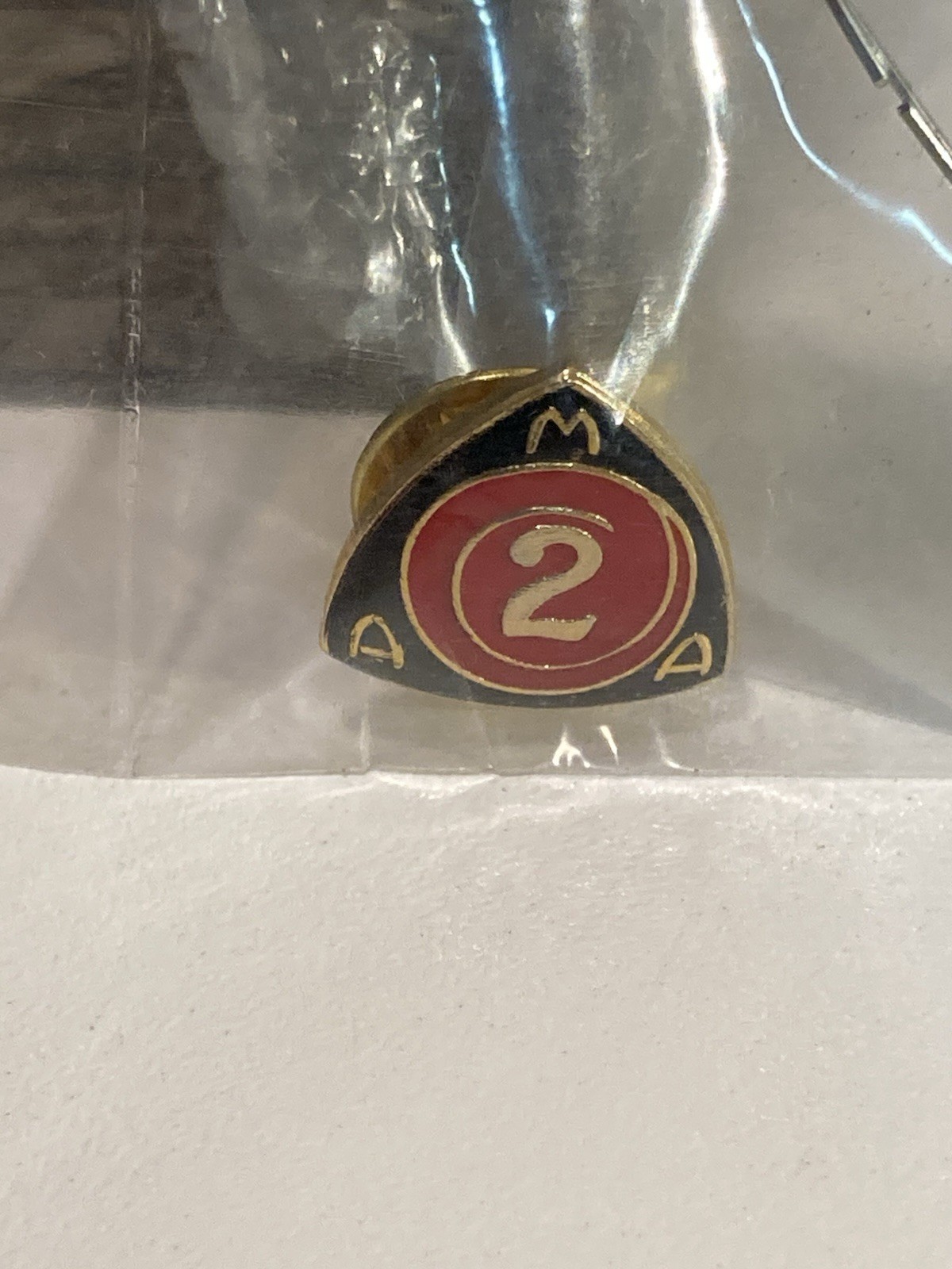 Vintage AMA 2 Year Member Service Lapel Pin American Motorcycle Association