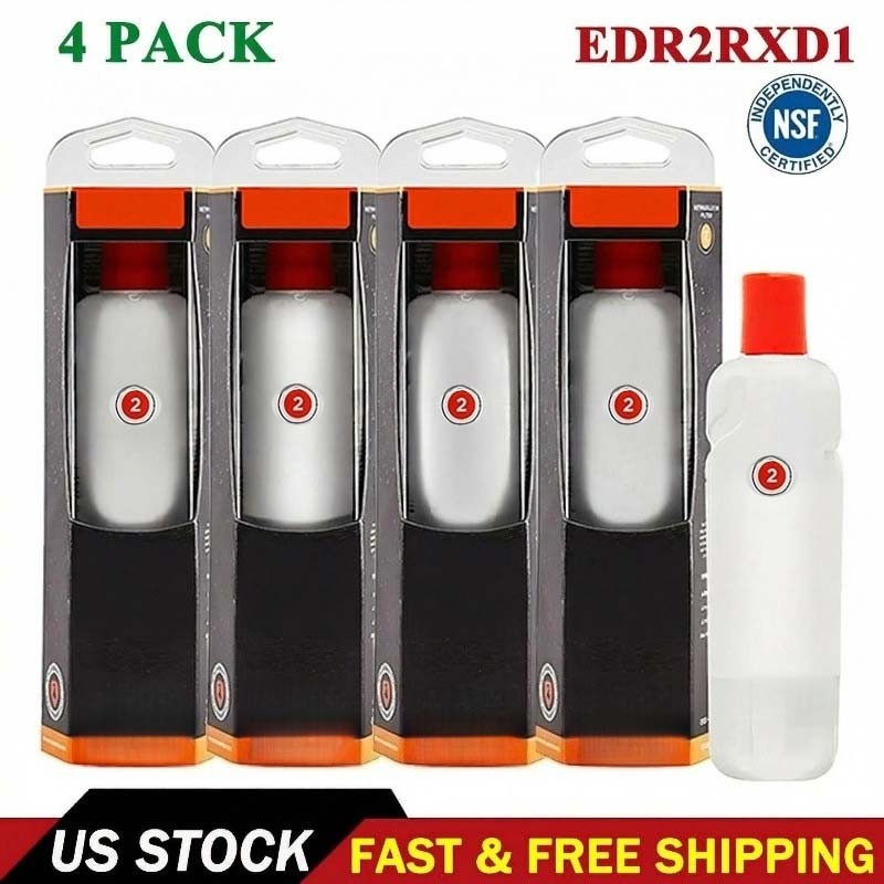 4 PACK ΕDR2RXD1 Refrigerator Wate Filter 2 Replacement US Sealed NEW US Ship