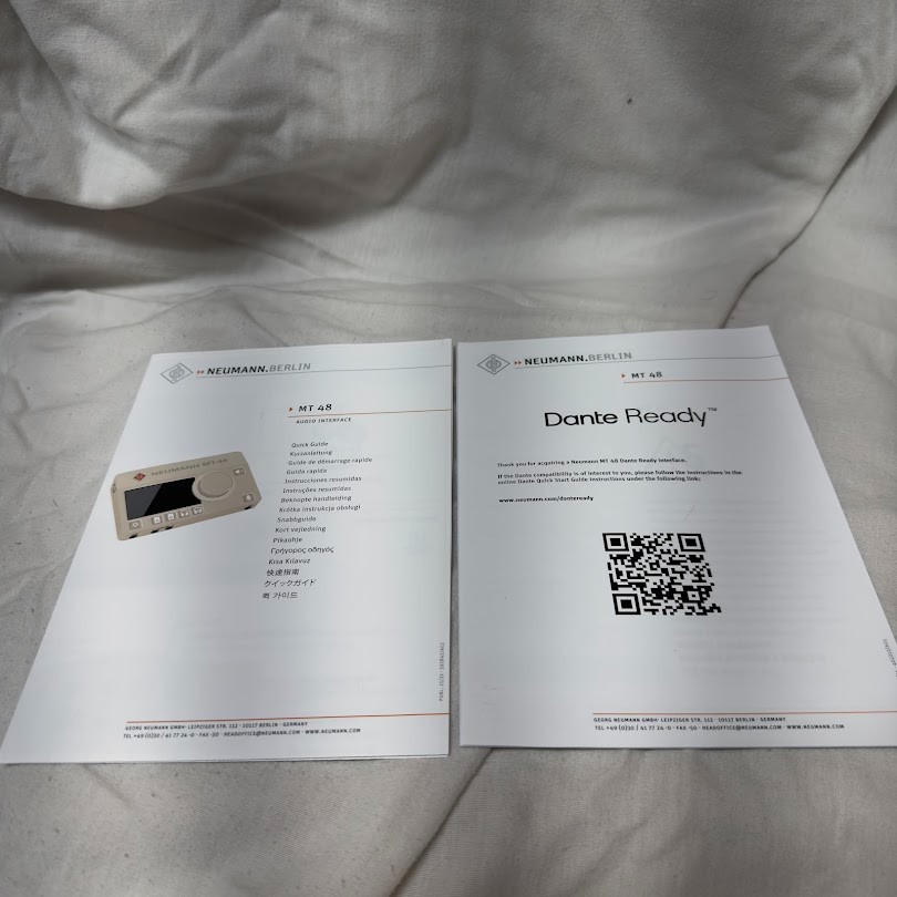 Neumann MT-48 USB Audio Interface - Mint - Complete Accessories - Dante Ready