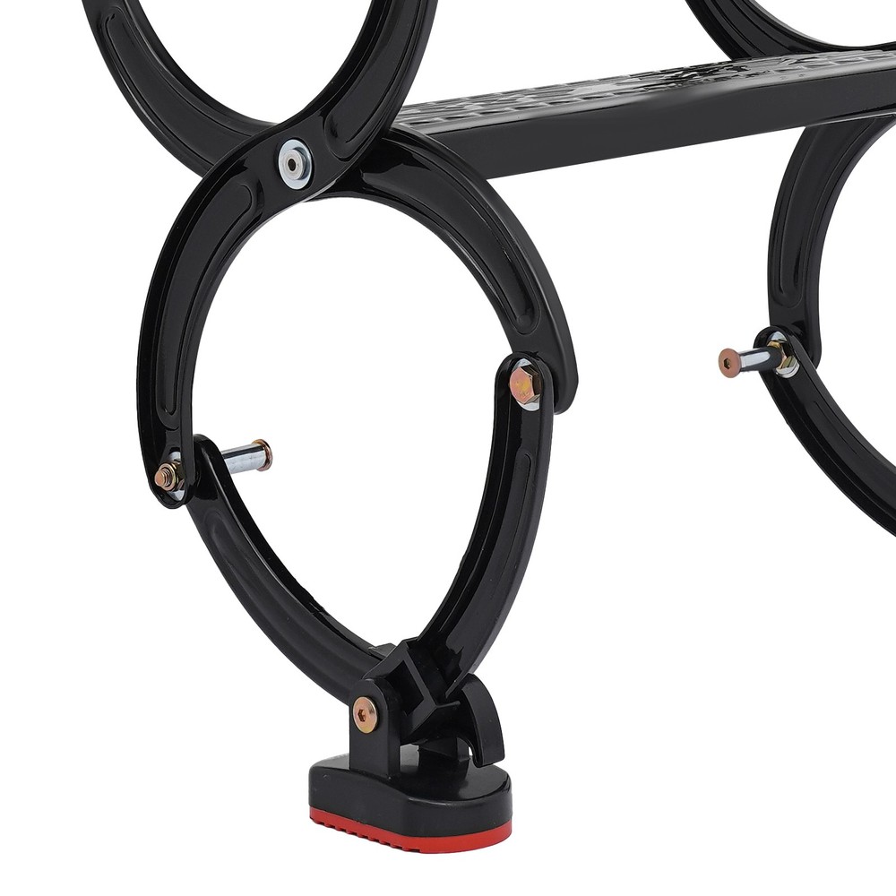 4 Steps Wall Mounted Attic Ladder, Pull Down Telescoping Step Ladder, Black New~