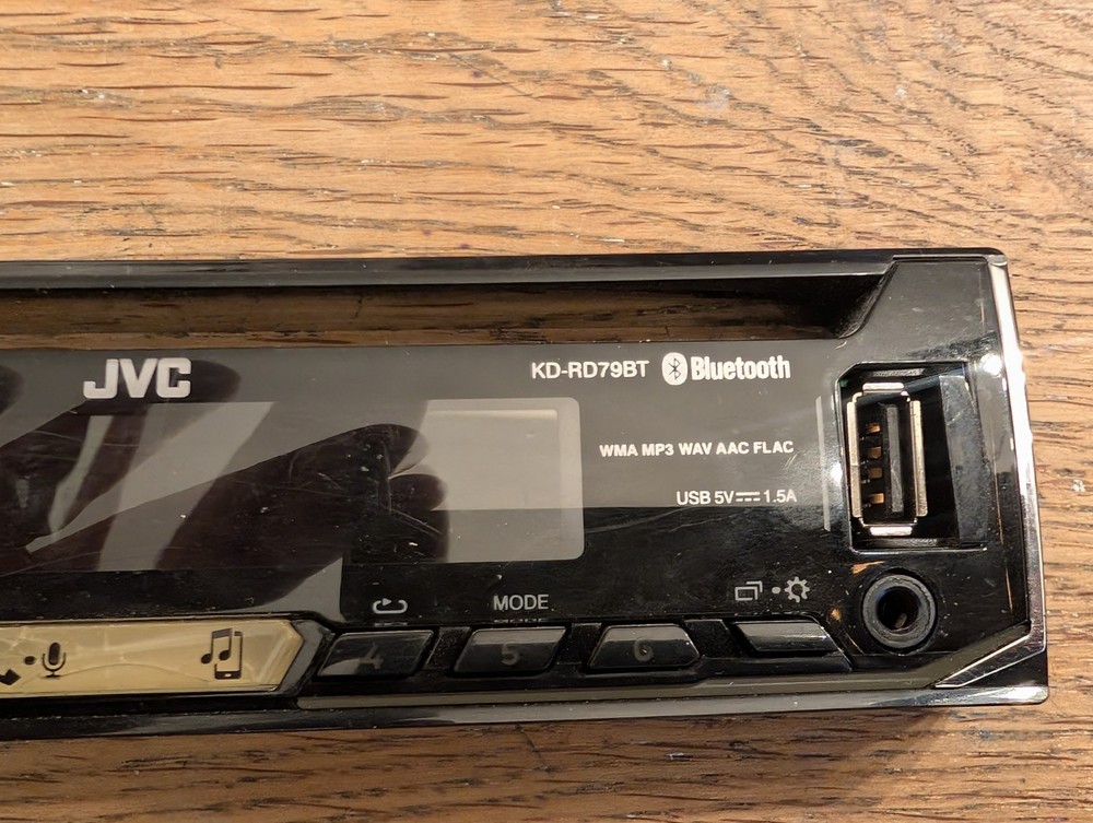 JVC KD-RD79BT FACEPLATE ONLY
