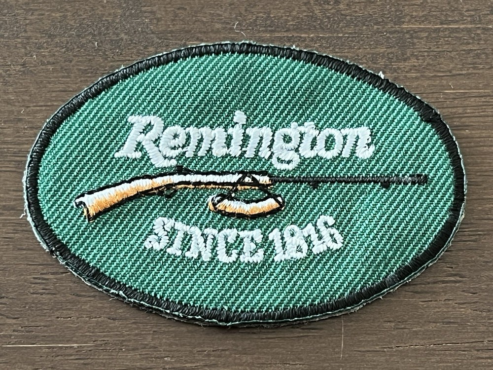 VINTAGE "REMINGTON SINCE 1816” HAT PATCH