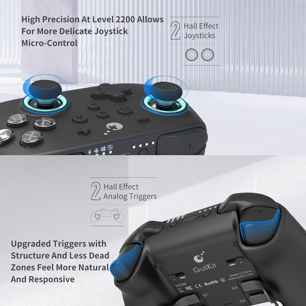 Gulikit KK3 Max Controller Pad Kingkong 3 For Nintendo Switch/OLED (No Drift)