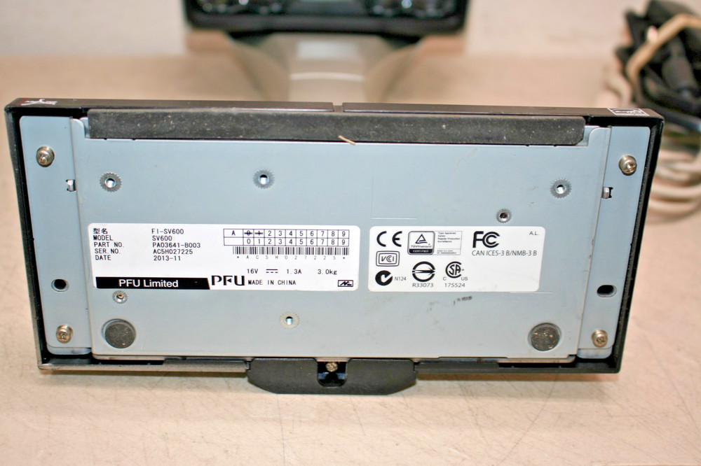 Fujitsu Scansnap SV600 Document Scanner w/ Power Adapter - Tested